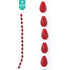 AussieSuperStore Jewellery Making Supplies Red Strung Beads Glass Teardrop Facet 11mm (in 7 colors) Strung Bead Glass Teardrop Facet 11mm | Jewellery Making Beads 9323823179540 BBS2014165